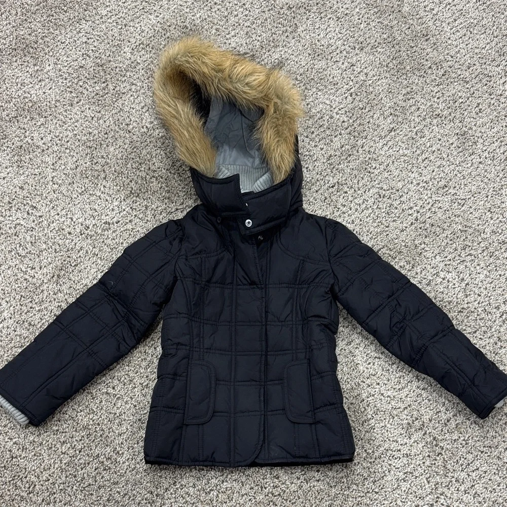 Black puffer jacket